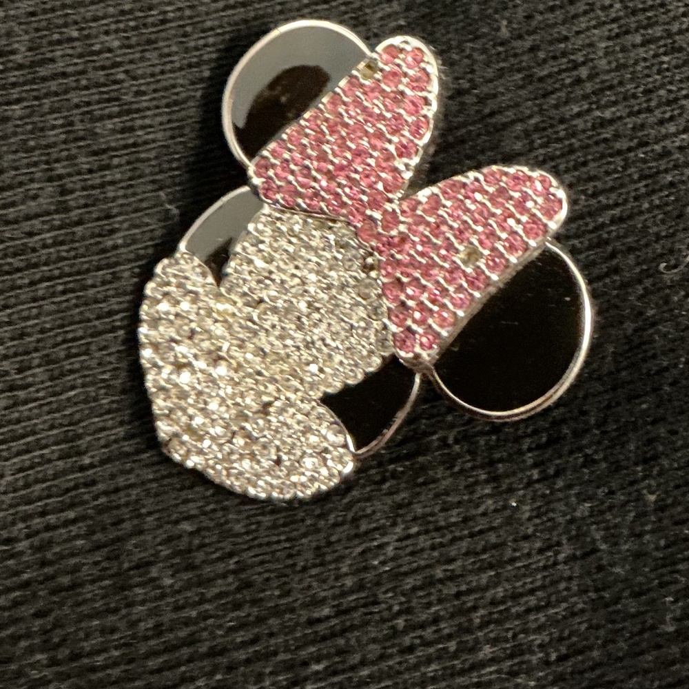 Swarovski pink Minnie Mouse brooch for Disney - Picture 2 of 3